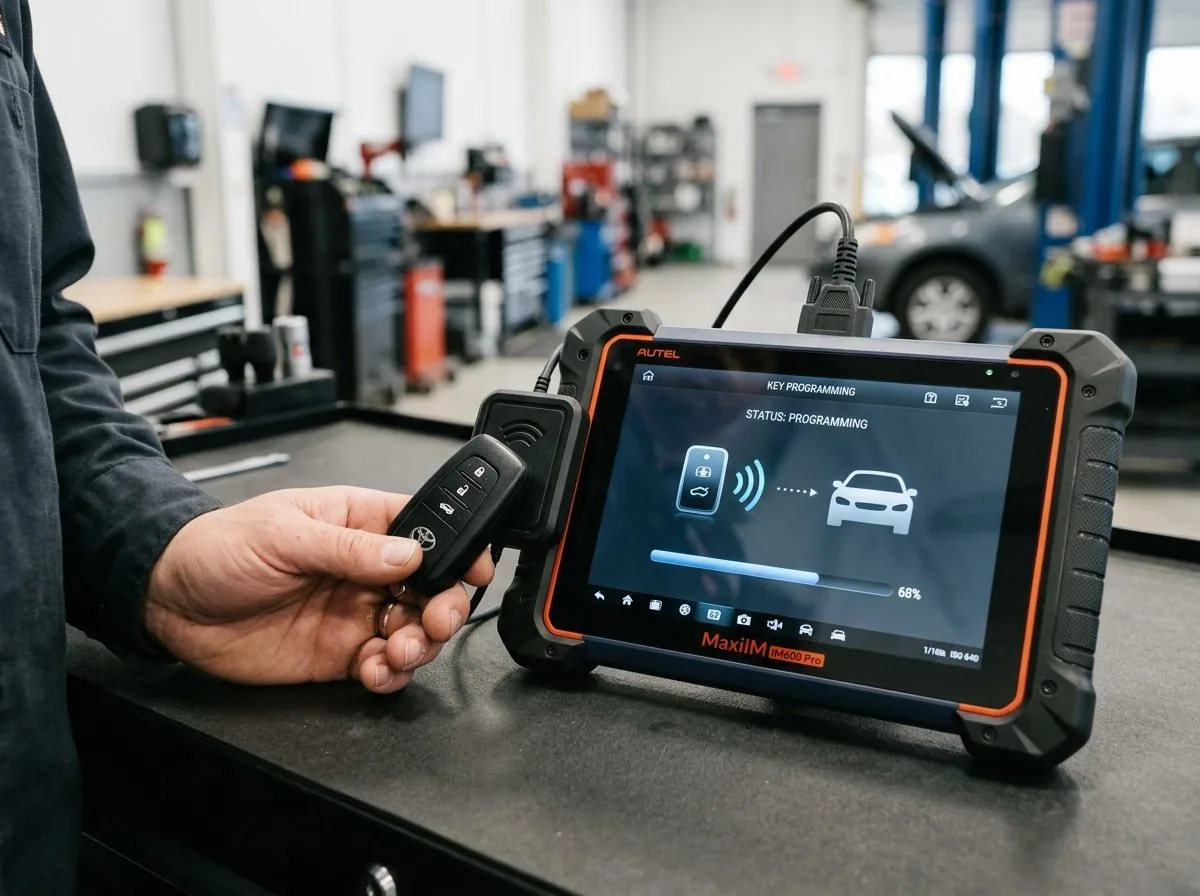 Car key fob transponder programming